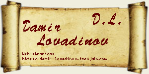 Damir Lovadinov vizit kartica